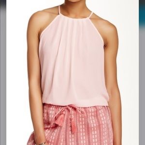 Lush
Pleated Halter Blouse